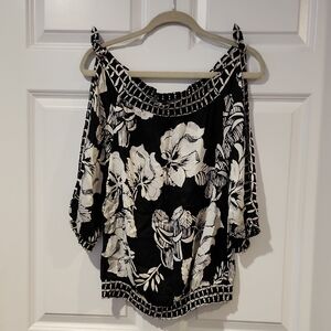 White House/Black Market Silk Blouse M